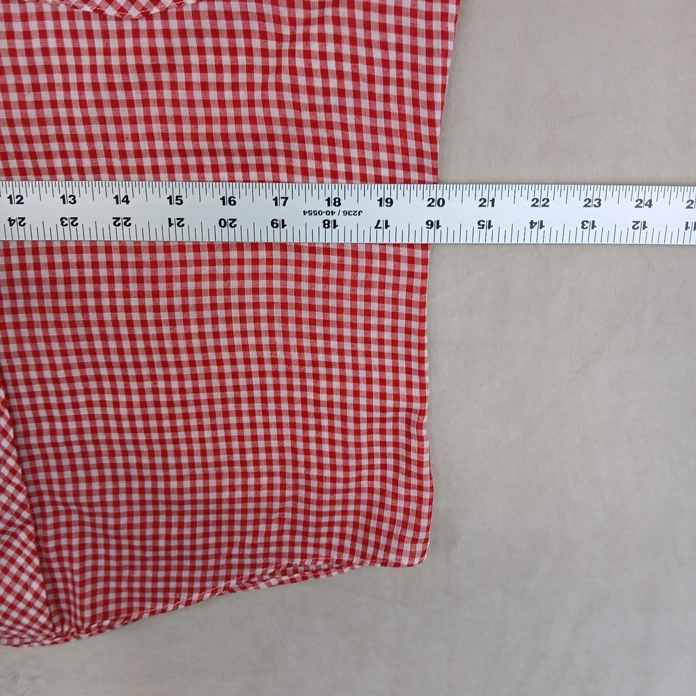 VTG Montgomery Ward 15-15.5 Medium Mens Shirt Western Dagger Collar 70s 21x26 - Picture 7 of 14
